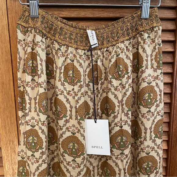 NWT Spell Chateau Maxi Skirt in Champagne size S - Picture 5 of 9